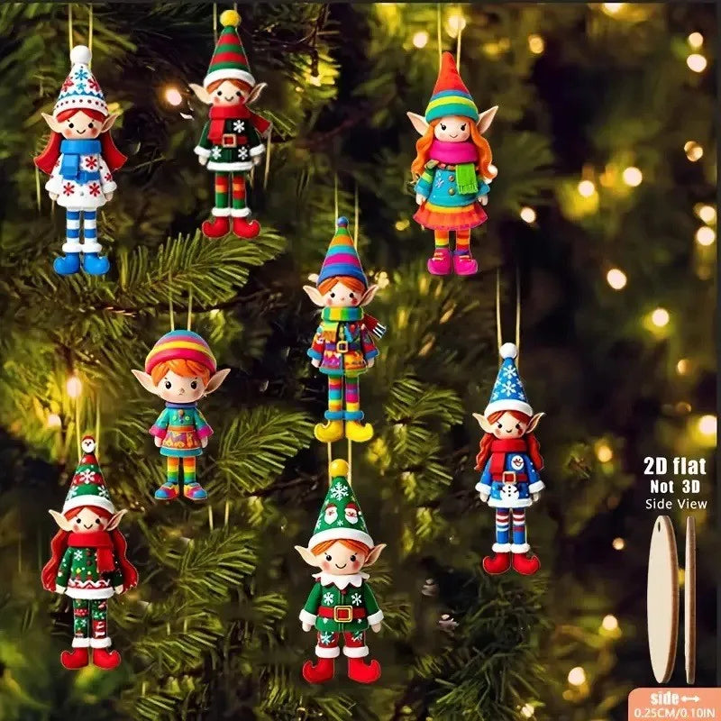 Christmas Wooden Pendants - Tree Hanging Oranment