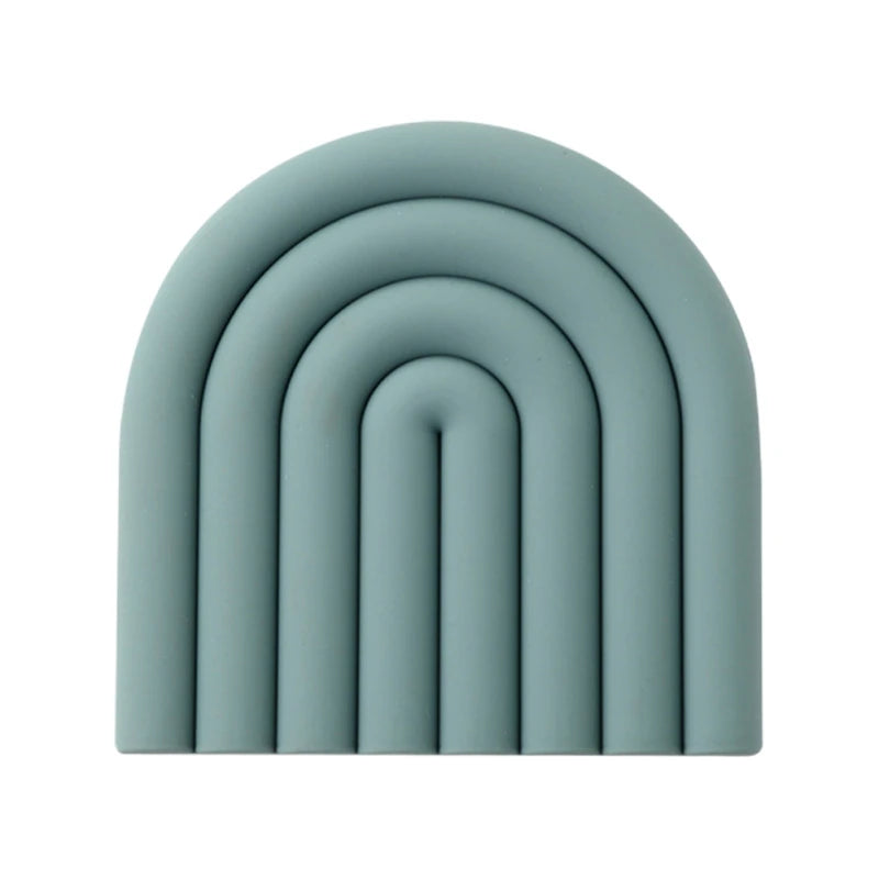 Modilan Rainbow Silicone Mat Pot Mat Thermal Mat Table Mat Heat Resistant High Temperature Cup Mat Thickened To Prevent Scalding Table Piece