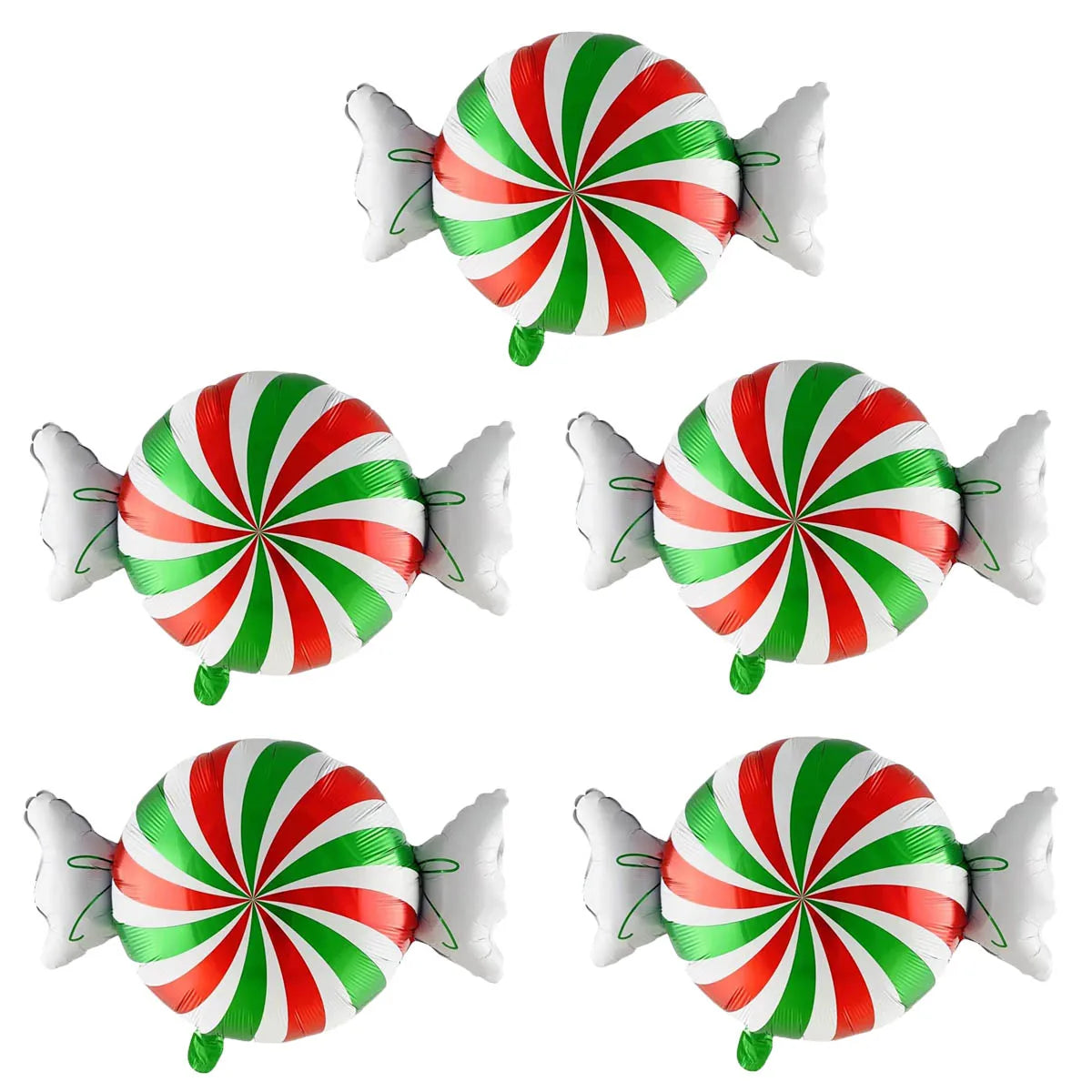 Red Green Christmas Ball Sahpe Foil