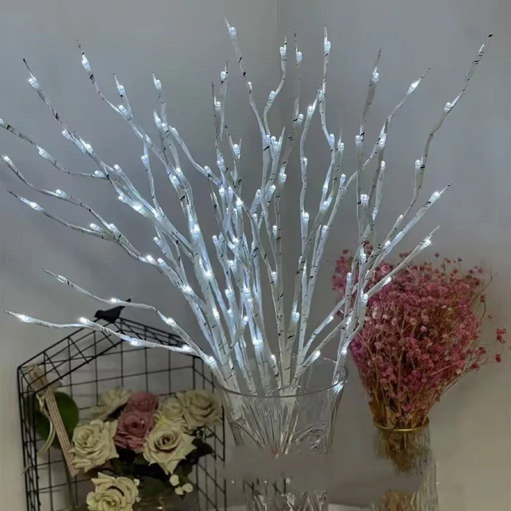 White Birch LED Branch Lights