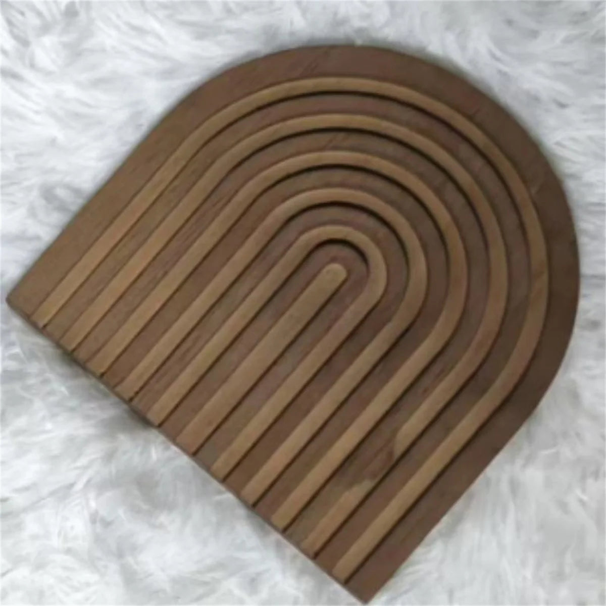 Boho Wooden Wave Cutting Board - Table Piece