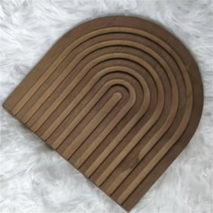 Boho Wooden Wave Cutting Board - Table Piece