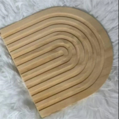 Boho Wooden Wave Cutting Board - Table Piece