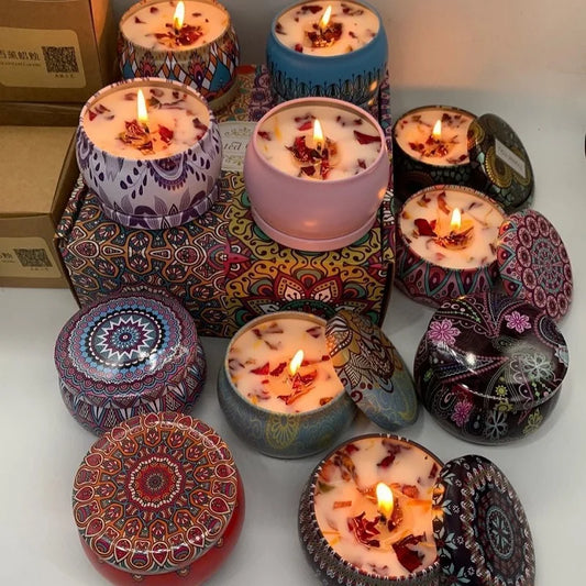 Bloom & Glow Soy Candle Set Table Piece