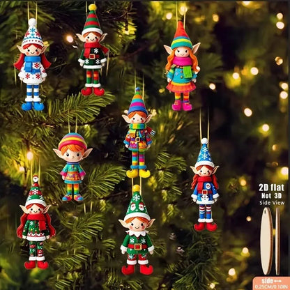 Christmas Wooden Pendants - Tree Hanging Oranment