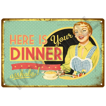 Diner Days Vintage Tin Sign