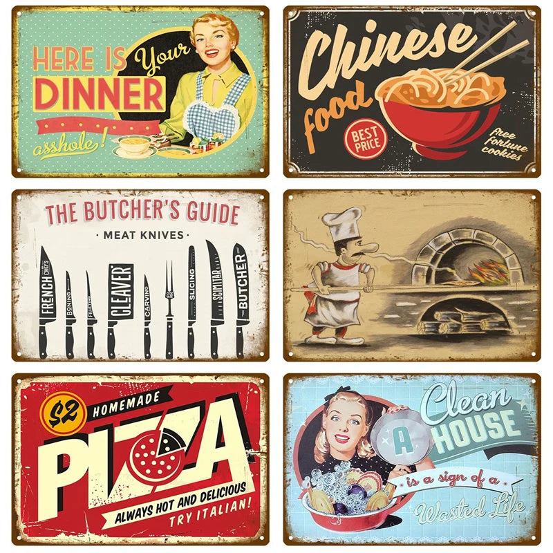 Diner Days Vintage Tin Sign