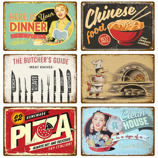 Diner Days Vintage Tin Sign