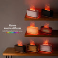 Aromatherapy Diffuser with Flame Effect Table Piece