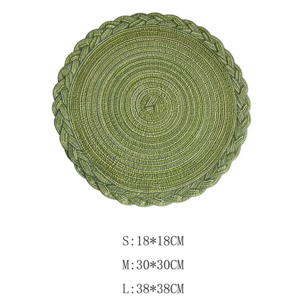 Woven Circle Placemat Set