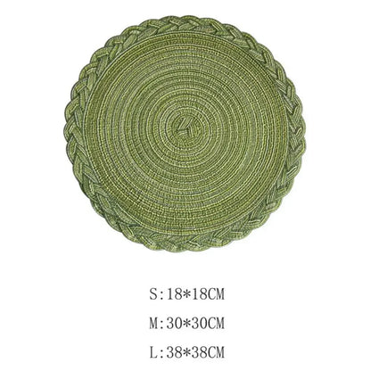 Woven Circle Placemat Set