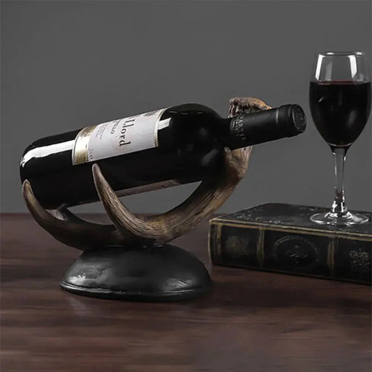 Elegant Antler Tabletop Bottle Display Stand - Table Piece