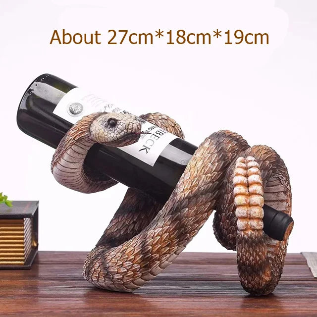Cobra Statue Wine Holder Table Piece
