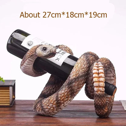 Cobra Statue Wine Holder Table Piece