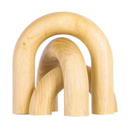 Boho Style Arched Wooden Ornament - Table Piece