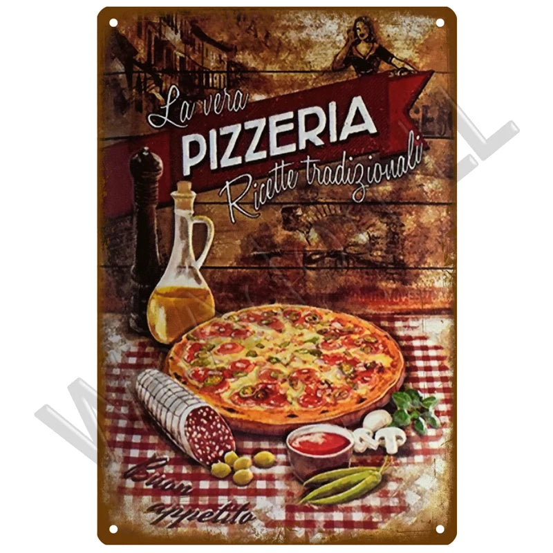 Diner Days Vintage Tin Sign