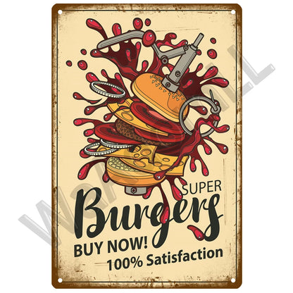Diner Days Vintage Tin Sign