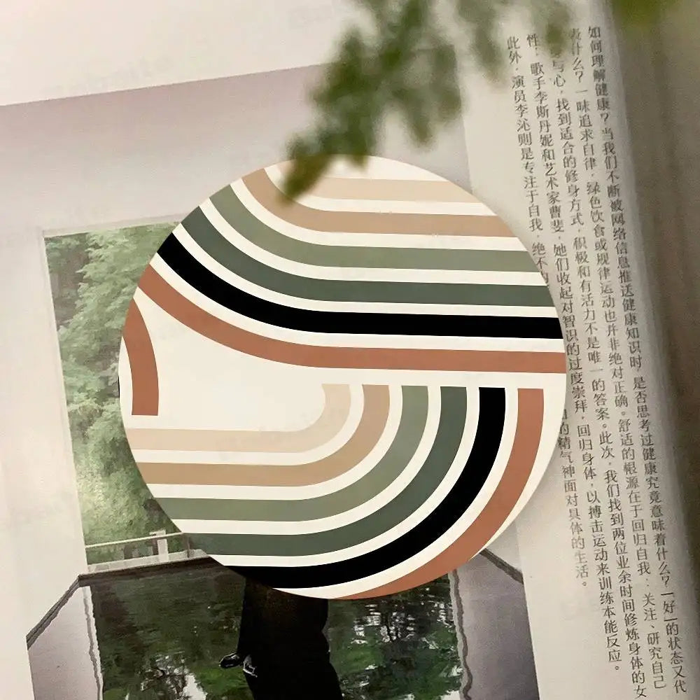 Minimalist Abstract Line Coaster Wooden Drink Tray Suitable For Restaurants And Coffee Shops Easy To Wash And Clean Table Piece