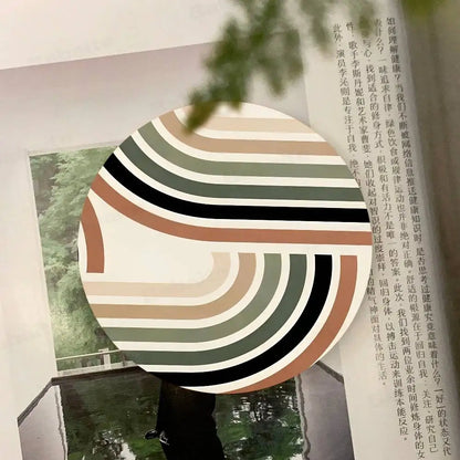 Minimalist Abstract Line Coaster Wooden Drink Tray Suitable For Restaurants And Coffee Shops Easy To Wash And Clean Table Piece