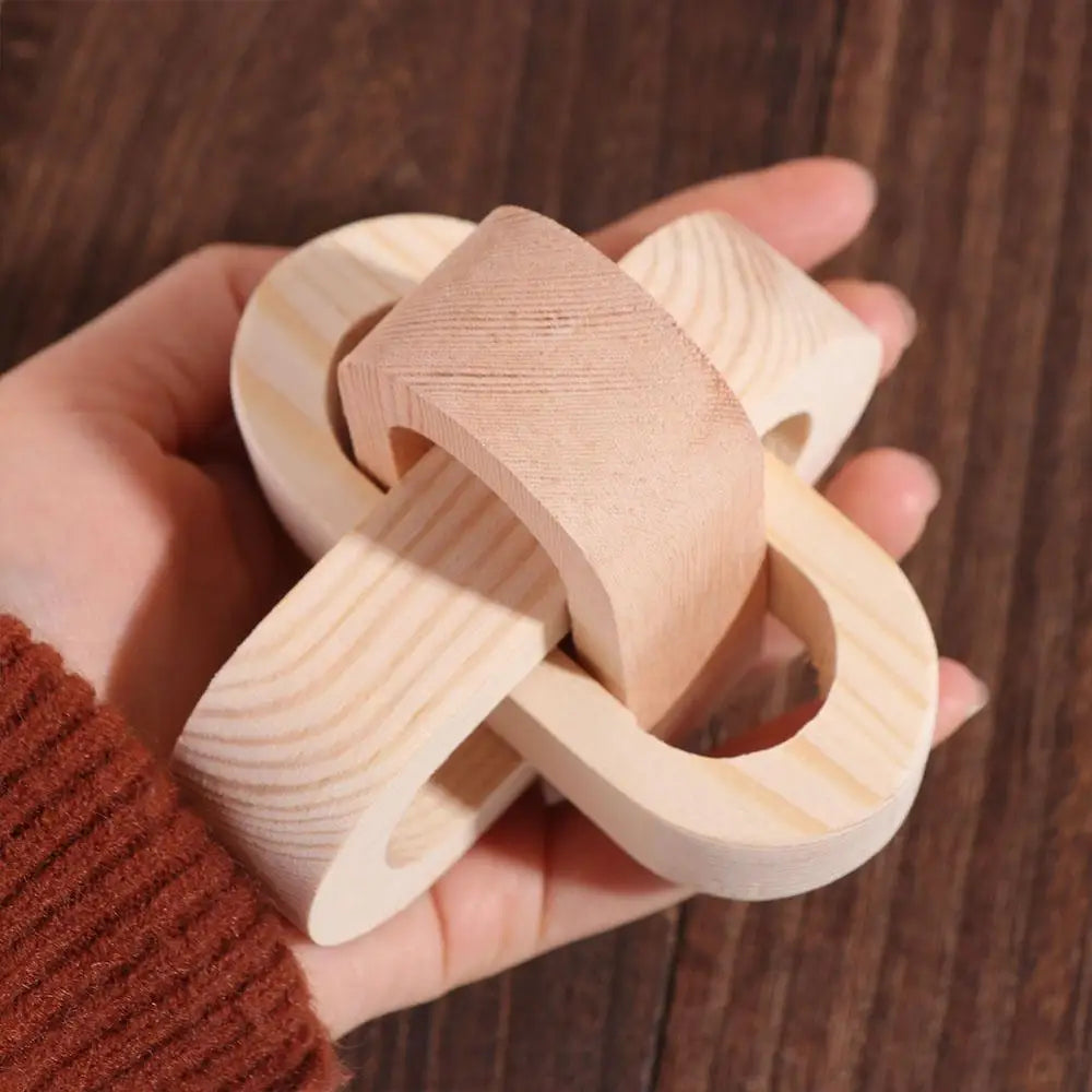 Handcrafted Boho Wooden Link Ornament - Table Piece