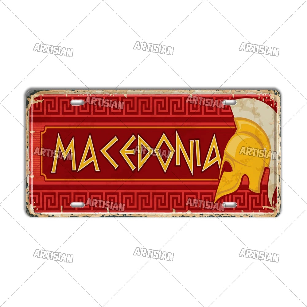 Wanderlust Metal Travel Sign