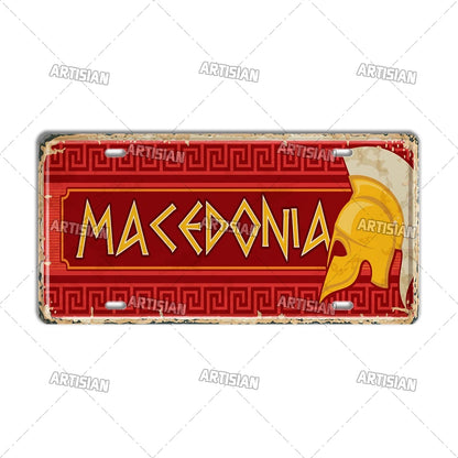 Wanderlust Metal Travel Sign