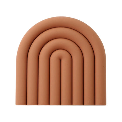 Modilan Rainbow Silicone Mat Pot Mat Thermal Mat Table Mat Heat Resistant High Temperature Cup Mat Thickened To Prevent Scalding Table Piece