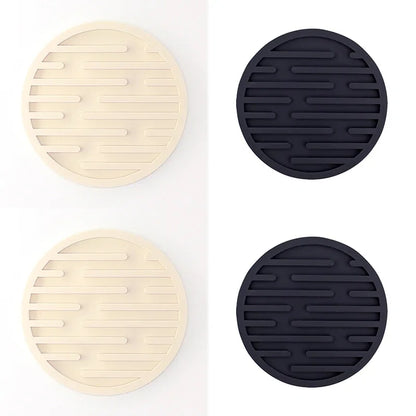4PCS/lot 10cm Silicone Cup Pad Slip Insulation Pad Round Cup Mat Hot Drink Holder Mug Stand Home Kitchen Tool Cup Coaster Table Piece