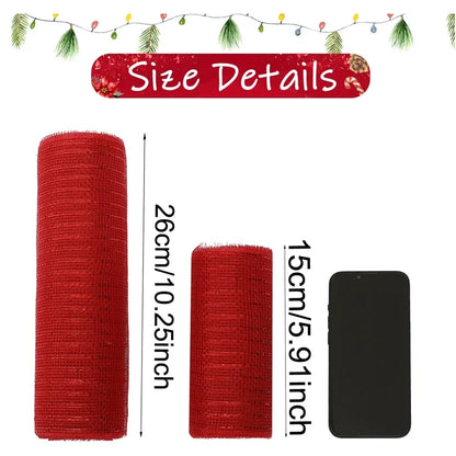 Christmas Tree Decorations Ribbon Mesh