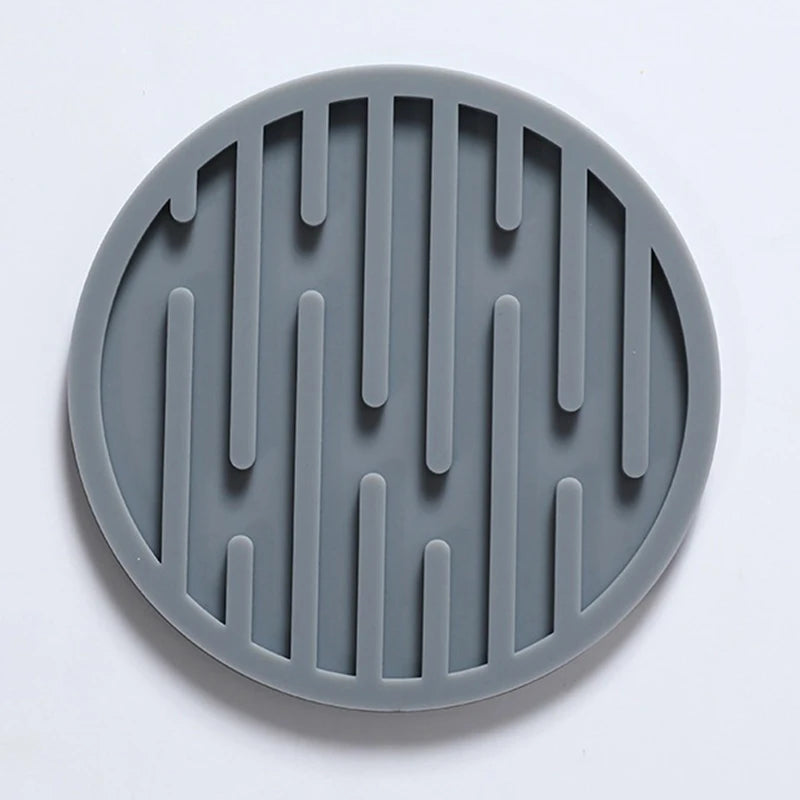10cm Silicone Coaster Round Heat Resistant Rubber Coffee Cup Mat Tea Drink Mug Glass Beverage Holder Pad Decor Table Mat Table Piece
