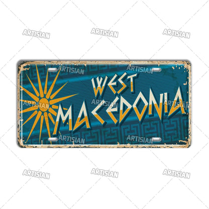 Wanderlust Metal Travel Sign
