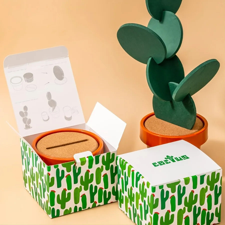 Cactus Coaster Non-slip Creative Insulated Tea Mat DIY Home Tableware Coffee Cup Holder Coaster Heat Insulation Table Decoration Table Piece