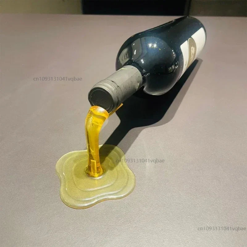 Creative Overflow Wine Bottle Display Stand - Table Piece