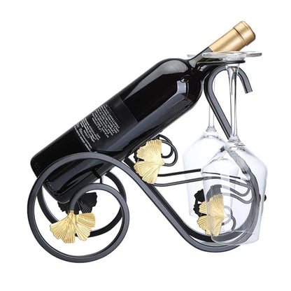 Triangular Base Wine Holder Table Piece