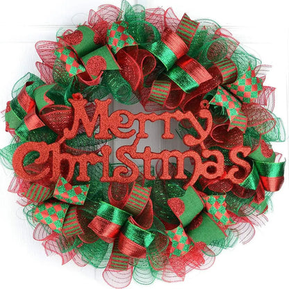 Christmas Tree Decorations Ribbon Mesh