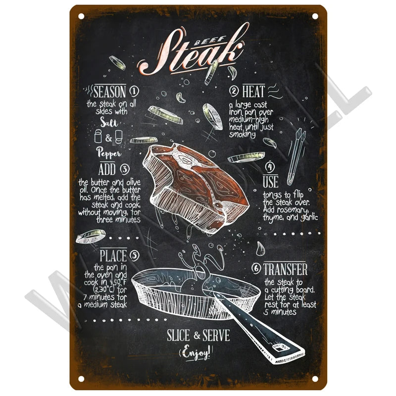 Diner Days Vintage Tin Sign
