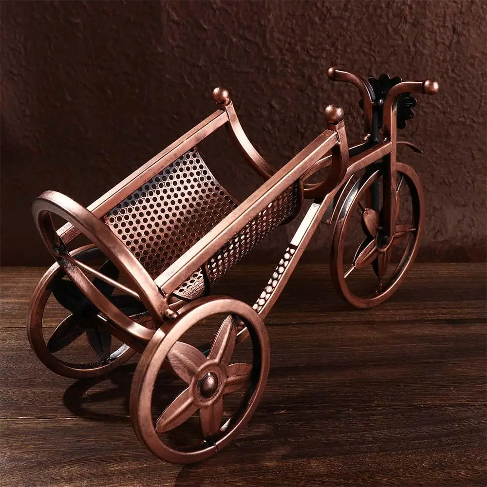Vintage Tricycle Wine Bottle Storage Rack - Table Piece