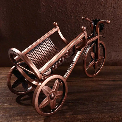 Vintage Tricycle Wine Bottle Storage Rack - Table Piece