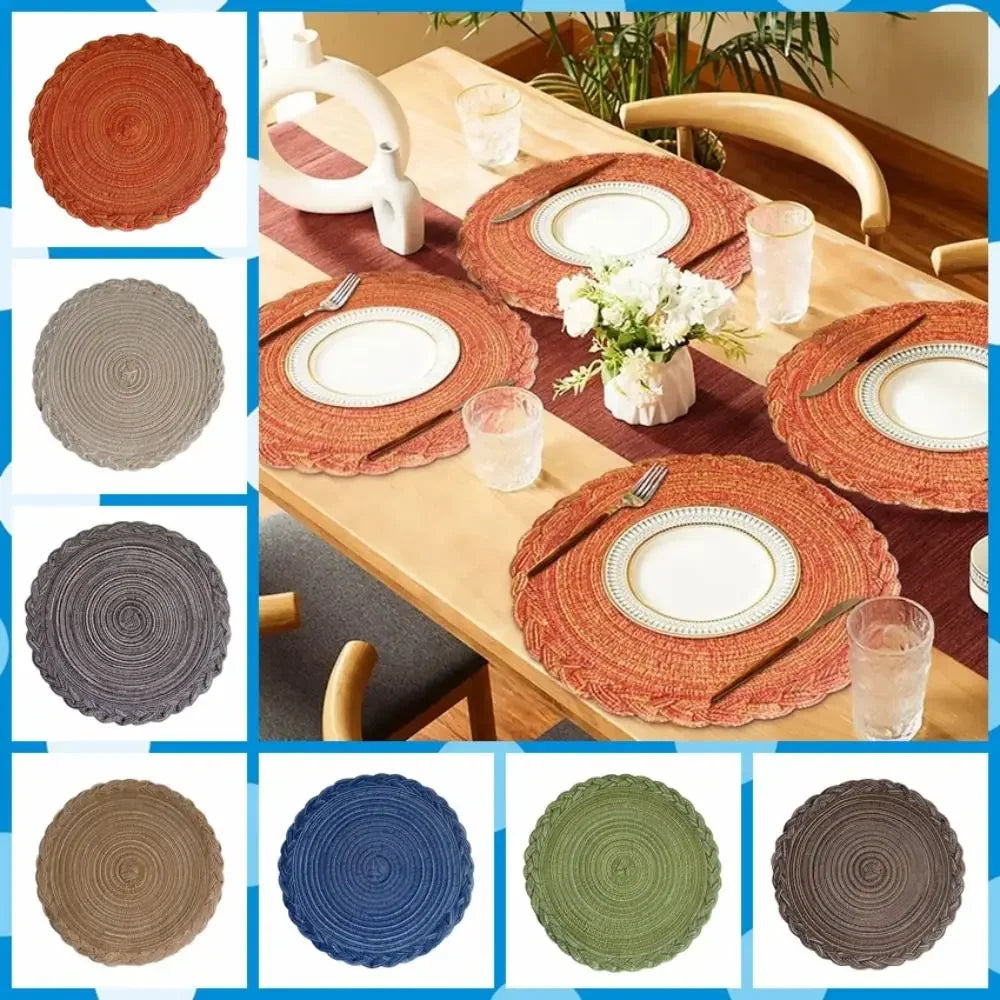 Woven Circle Placemat Set