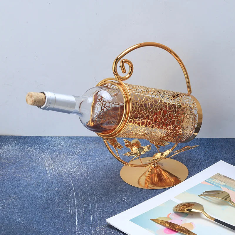 Nordic wine rack single bottle Table Piece
