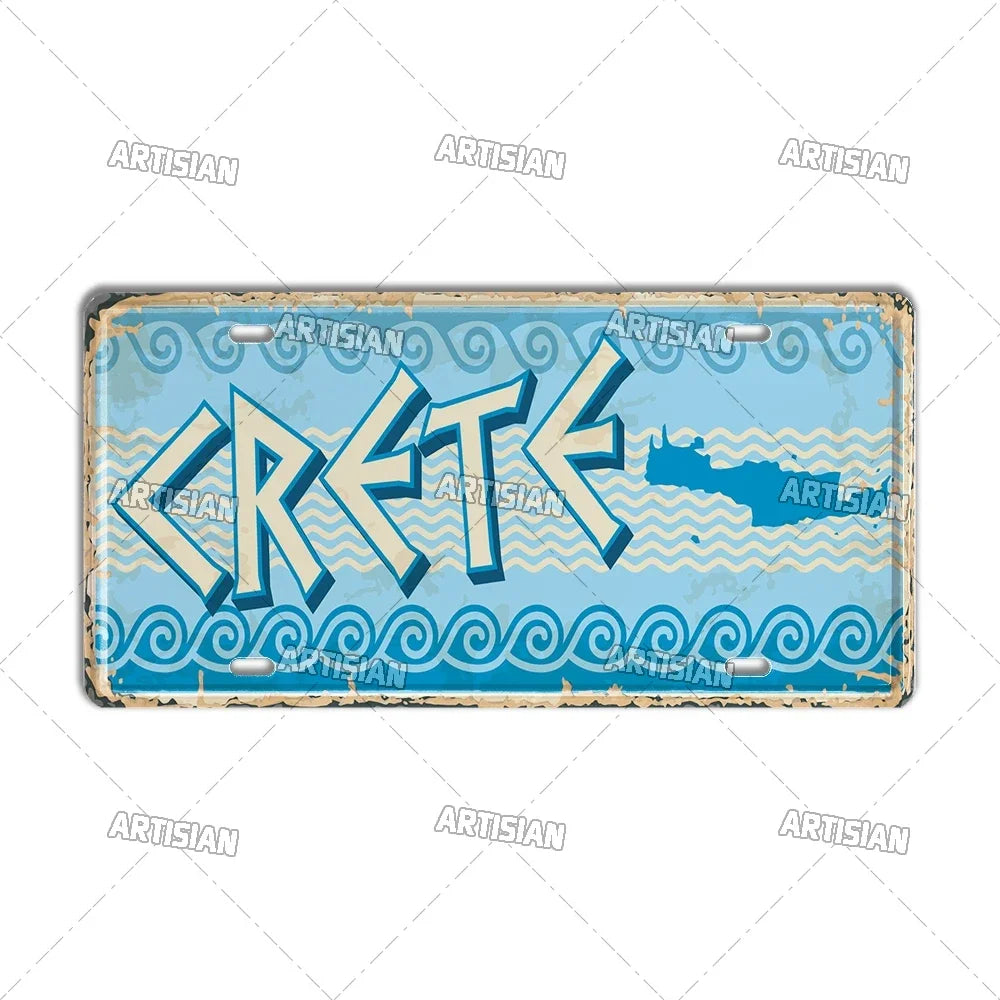 Wanderlust Metal Travel Sign