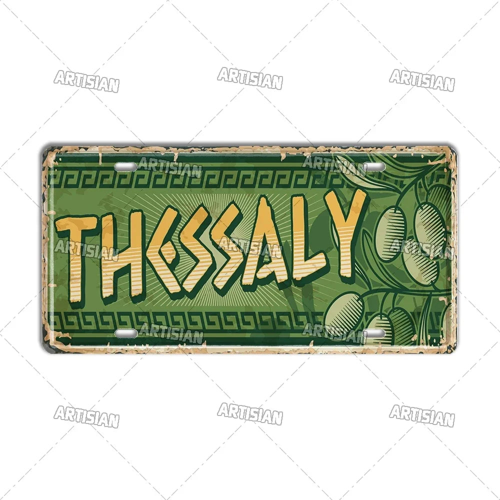 Wanderlust Metal Travel Sign
