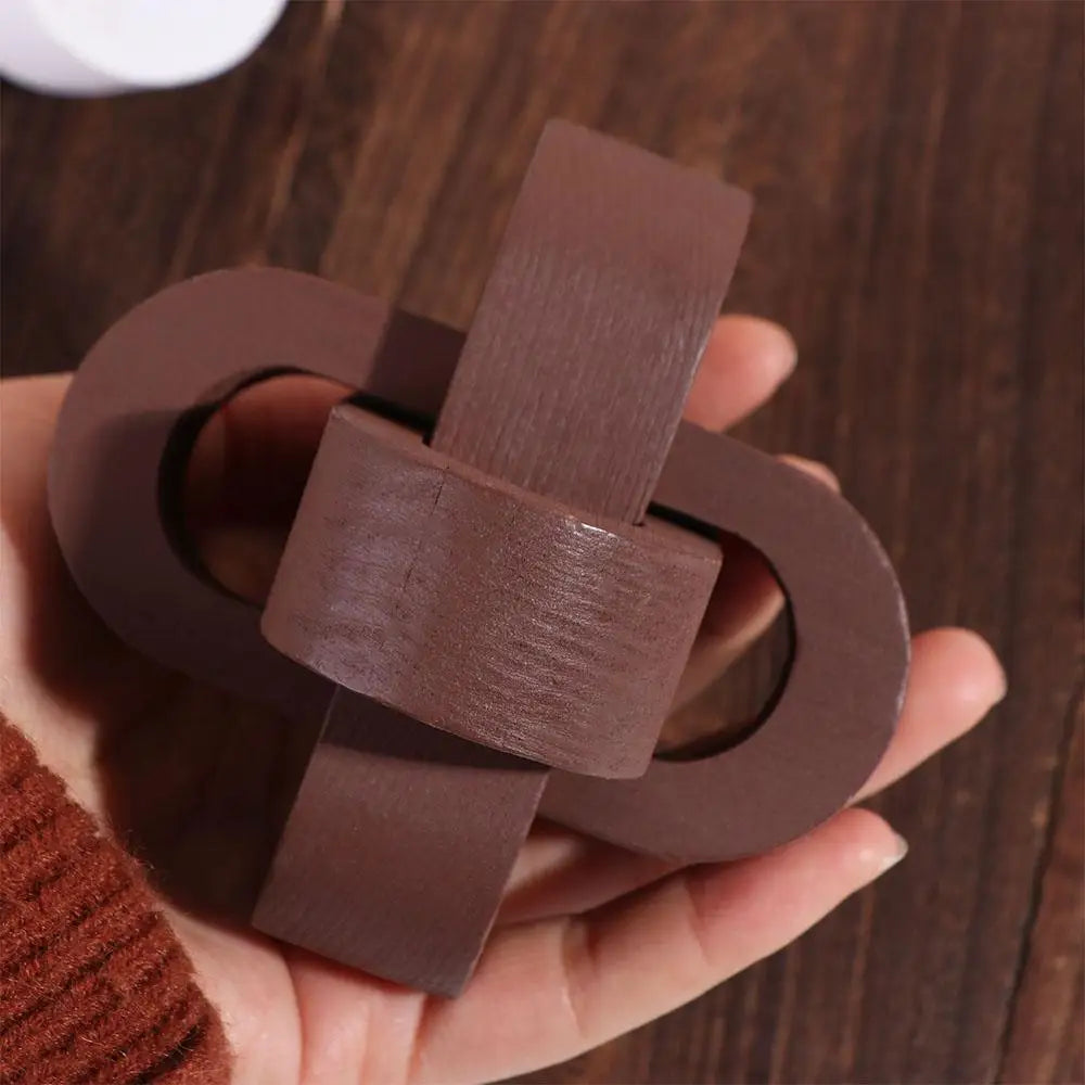 Handcrafted Boho Wooden Link Ornament - Table Piece