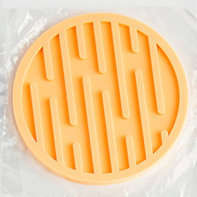10cm Silicone Coaster Round Heat Resistant Rubber Coffee Cup Mat Tea Drink Mug Glass Beverage Holder Pad Decor Table Mat Table Piece