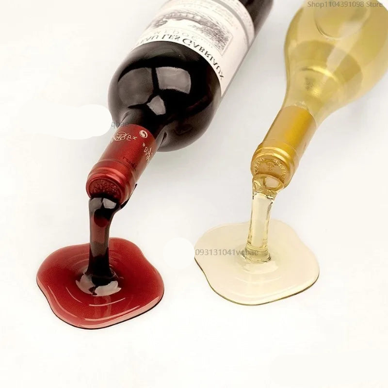 Creative Overflow Wine Bottle Display Stand - Table Piece