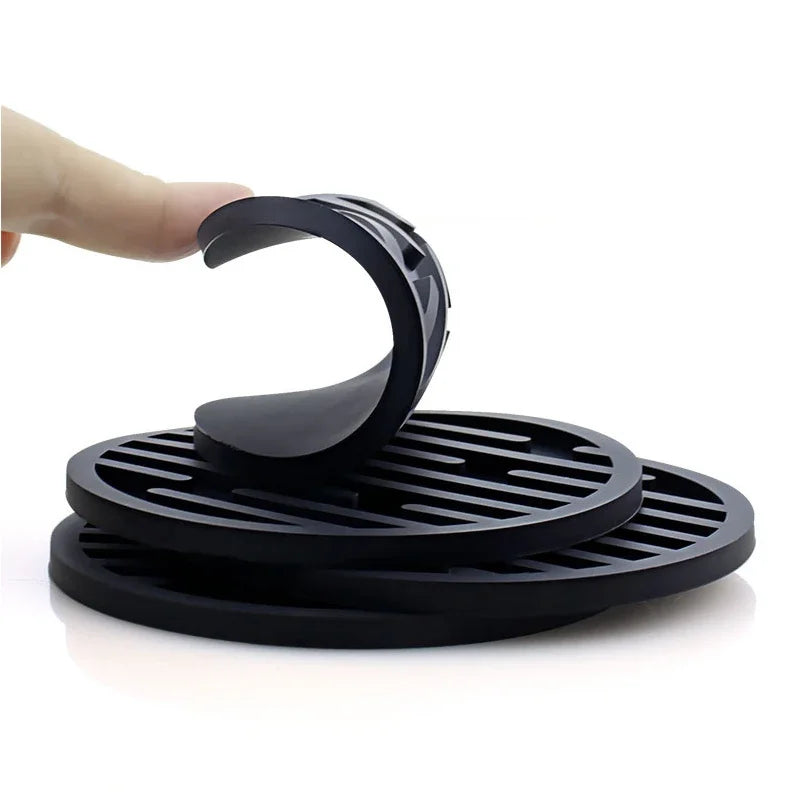 10cm Silicone Coaster Round Heat Resistant Rubber Coffee Cup Mat Tea Drink Mug Glass Beverage Holder Pad Decor Table Mat Table Piece