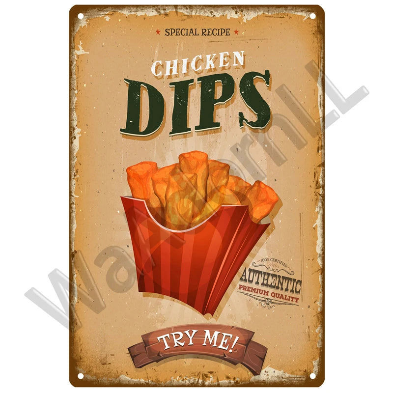 Diner Days Vintage Tin Sign