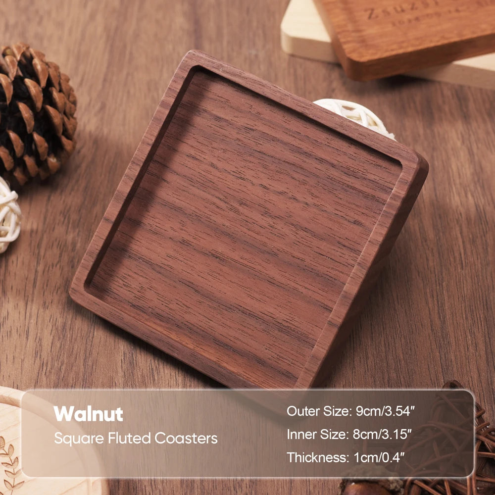 Natural Beech Wood Coffee & Tea Coaster - Table Piece