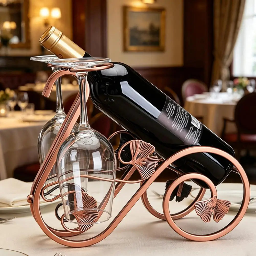 Triangular Base Wine Holder Table Piece
