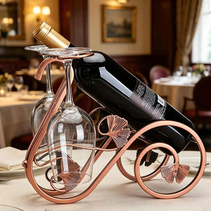 Triangular Base Wine Holder Table Piece